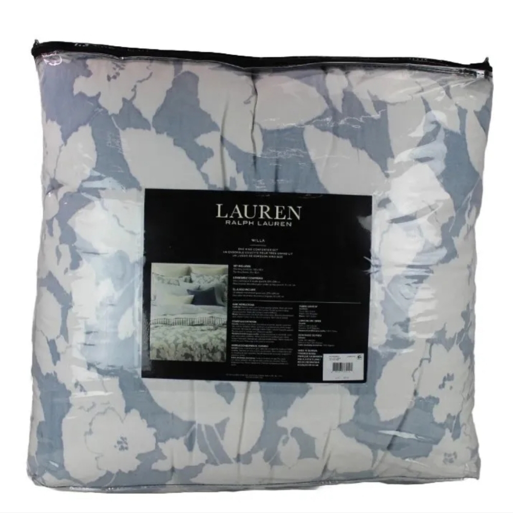Brand New Ralph Lauren Willa floral 3 piece king comforter set - Picture 5 of 6